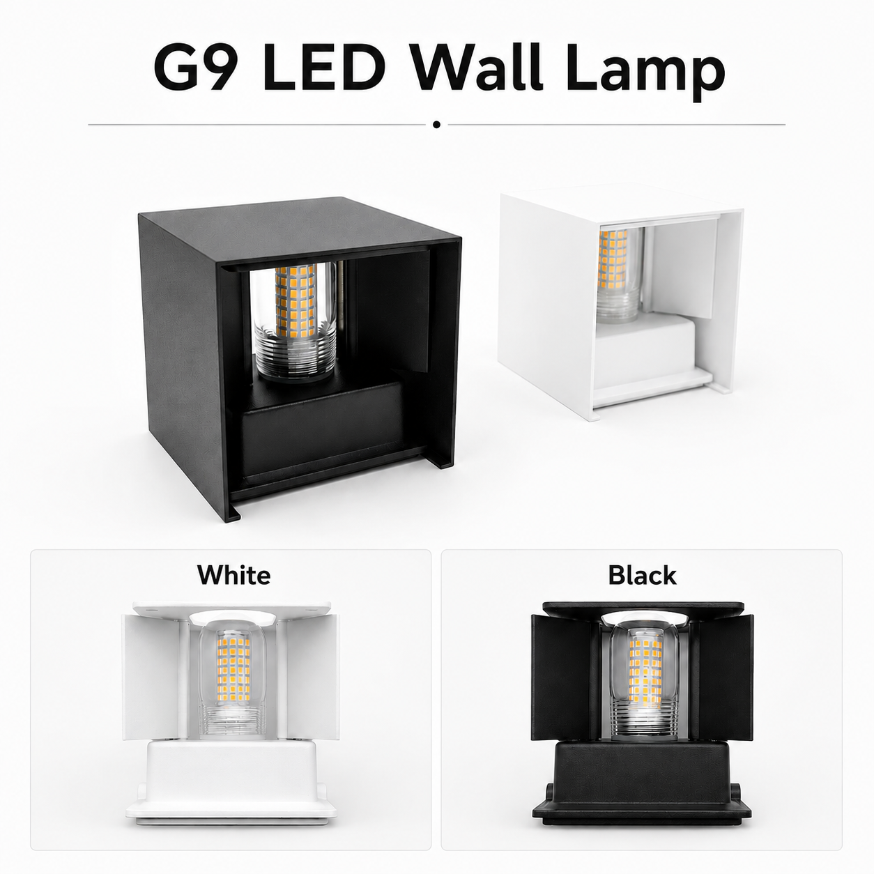 VionLight Cube — Modern Waterproof Wall Lamp