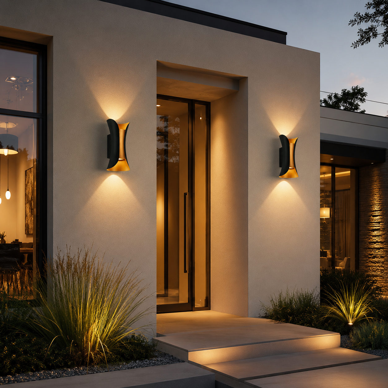6W/10W LED Wall Light IP65 Outdoor Waterproof Garden Wall Lamp Indoor Corridor Bedroom Living Room Decoration Lighting