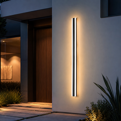 Modern Waterproof outdoor Long Strip LED wall lamp IP65 Aluminum Wall Light Garden porch Sconce Light 110V 220V Sconce Luminaire