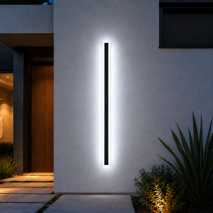 Modern Waterproof outdoor Long Strip LED wall lamp IP65 Aluminum Wall Light Garden porch Sconce Light 110V 220V Sconce Luminaire
