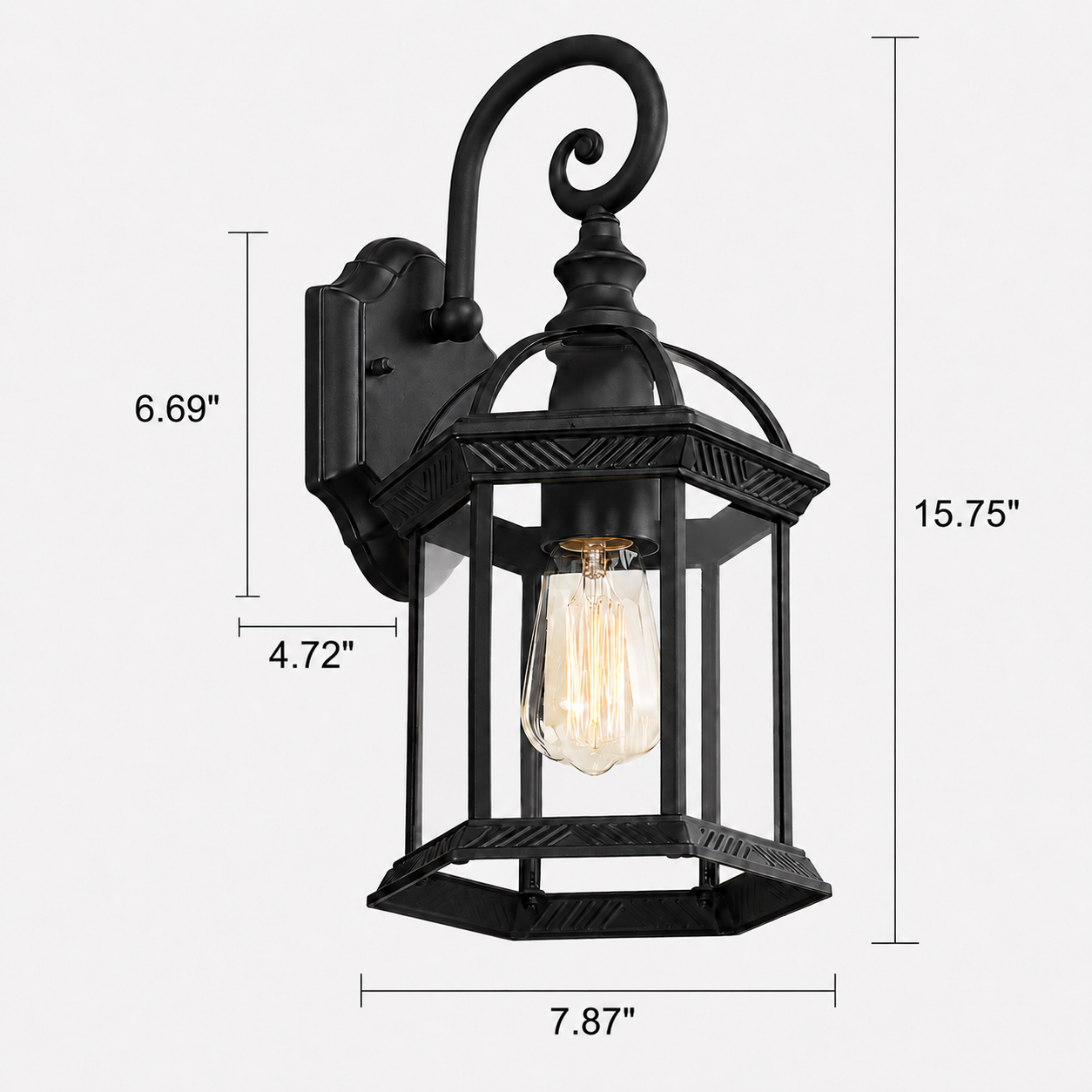 Outdoor Waterproof Wall Lamp Modern Villa Corridor Garden Lamp Exterior Wall Garden Walkway Simple Balcony Gate Terrace Lamp