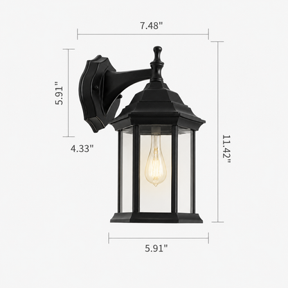 Outdoor Waterproof Wall Lamp Modern Villa Corridor Garden Lamp Exterior Wall Garden Walkway Simple Balcony Gate Terrace Lamp