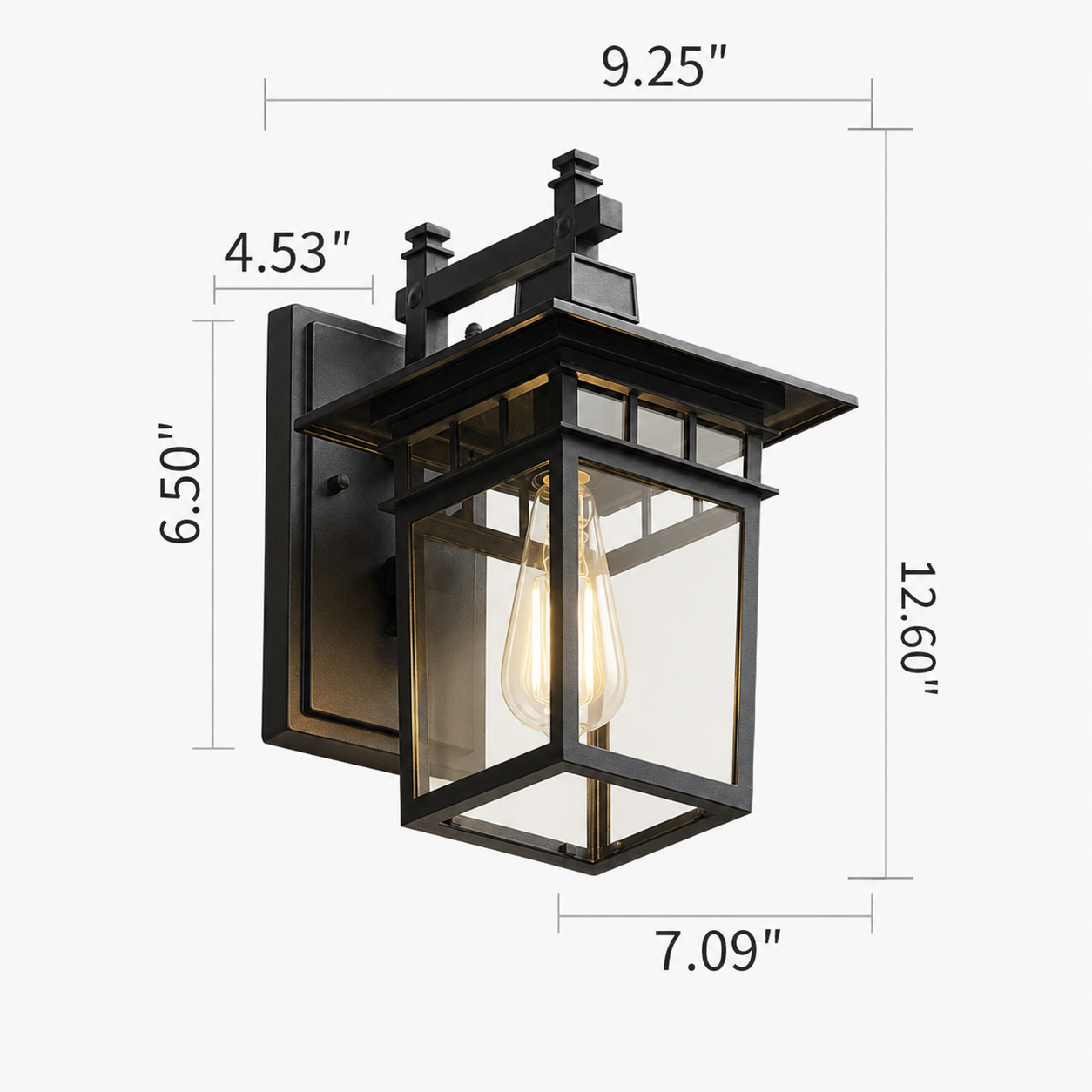 Outdoor Waterproof Wall Lamp Modern Villa Corridor Garden Lamp Exterior Wall Garden Walkway Simple Balcony Gate Terrace Lamp