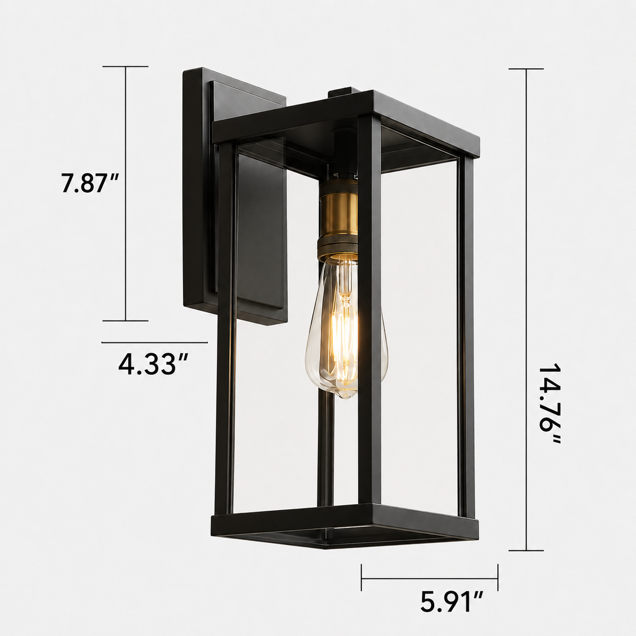 Outdoor Waterproof Wall Lamp Modern Villa Corridor Garden Lamp Exterior Wall Garden Walkway Simple Balcony Gate Terrace Lamp