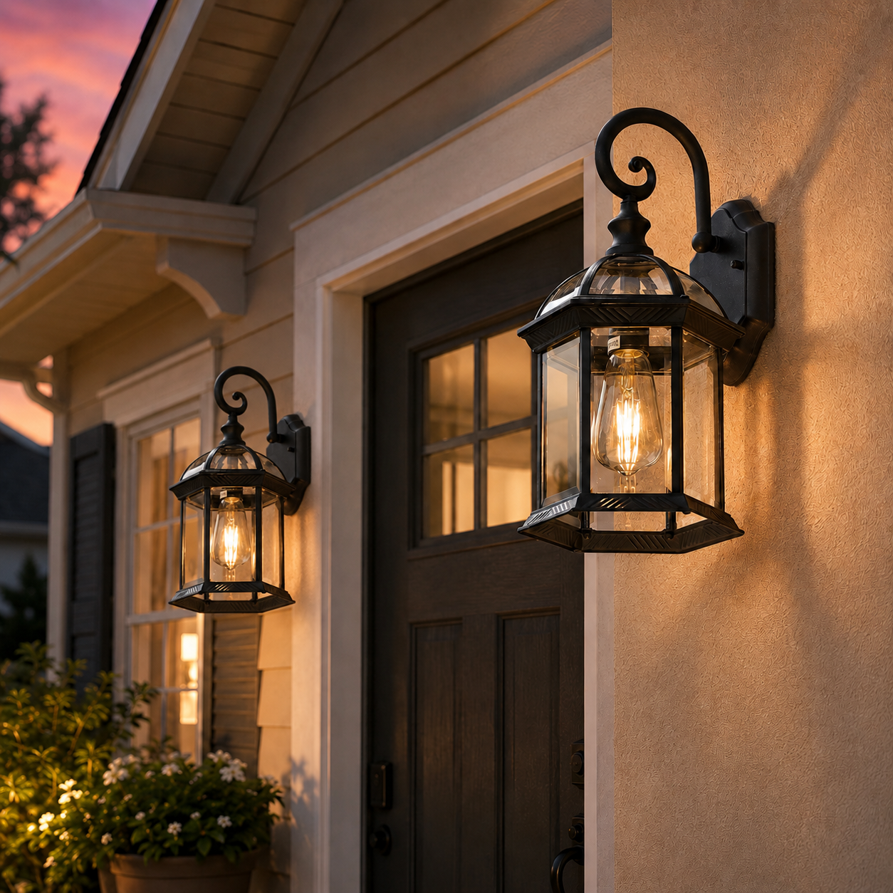 Outdoor Waterproof Wall Lamp Modern Villa Corridor Garden Lamp Exterior Wall Garden Walkway Simple Balcony Gate Terrace Lamp