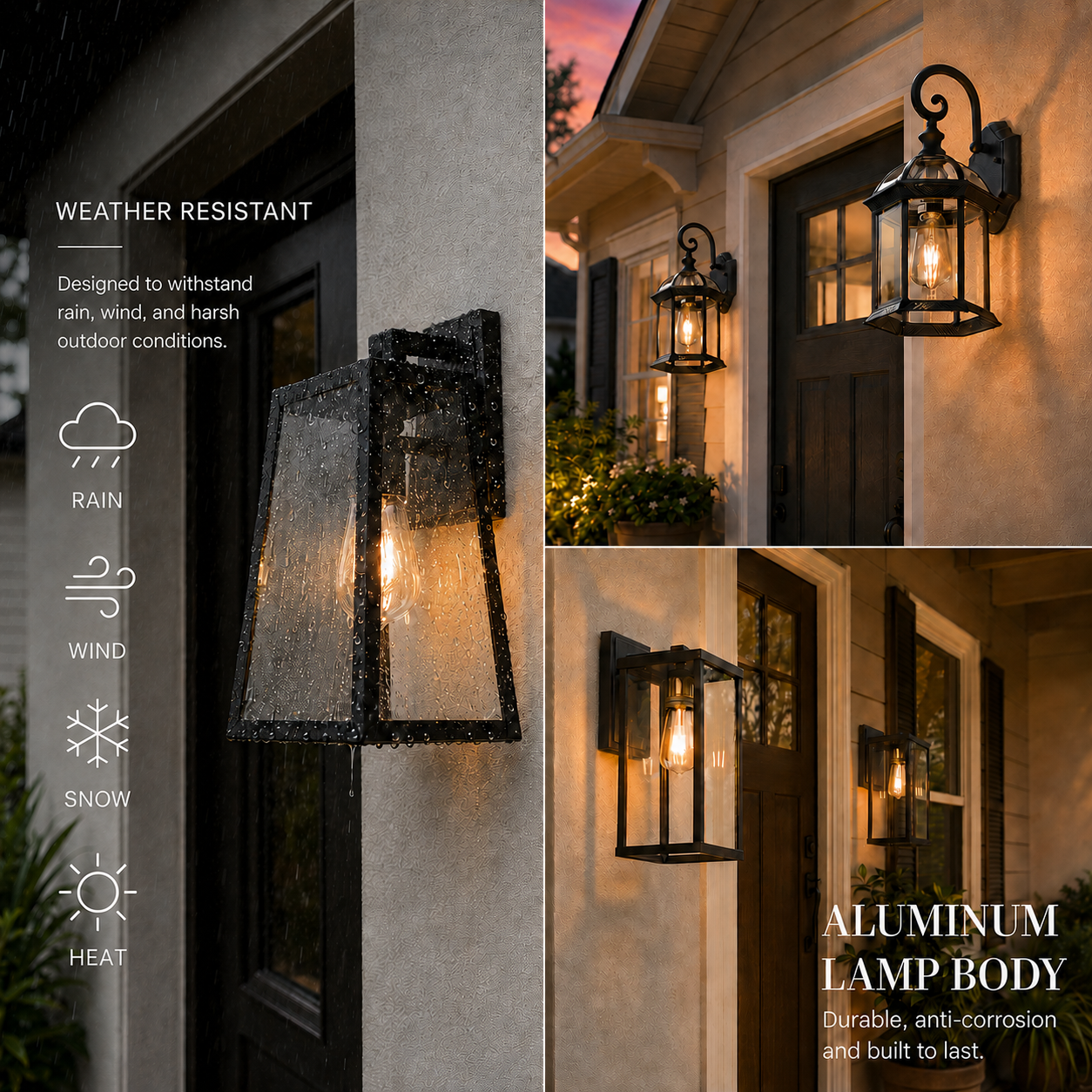 Outdoor Waterproof Wall Lamp Modern Villa Corridor Garden Lamp Exterior Wall Garden Walkway Simple Balcony Gate Terrace Lamp