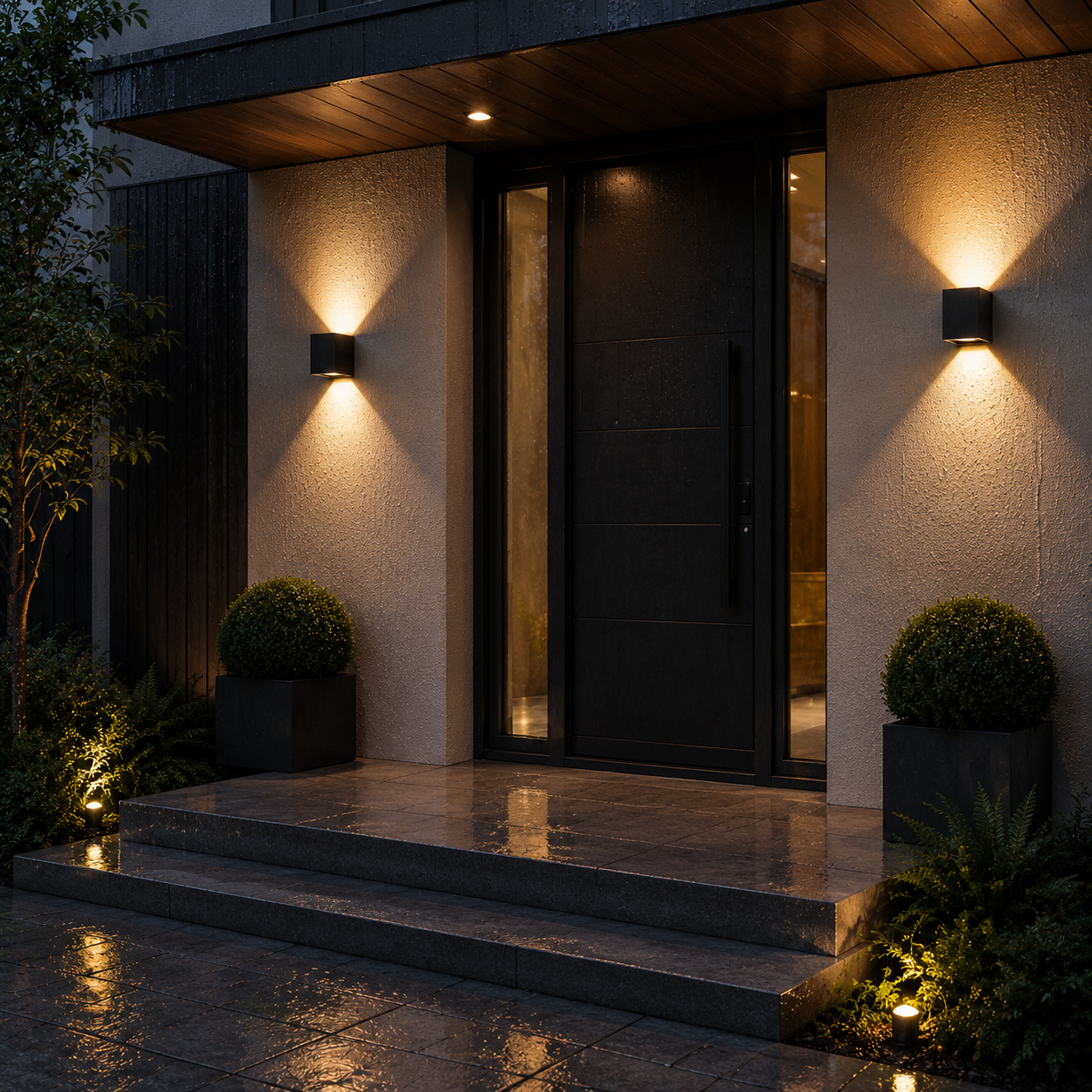 VionLight Cube — Modern Waterproof Wall Lamp