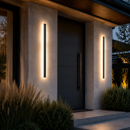 Waterproof outdoor wall lamp LED Long Linear lighting IP65 Aluminum for Garden Garage porch Sconces Fixtures 110V 220V Luminaire