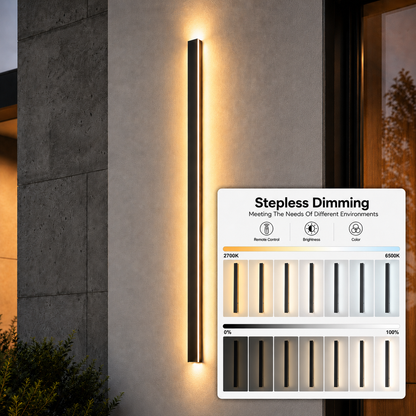 Waterproof outdoor wall lamp LED Long Linear lighting IP65 Aluminum for Garden Garage porch Sconces Fixtures 110V 220V Luminaire