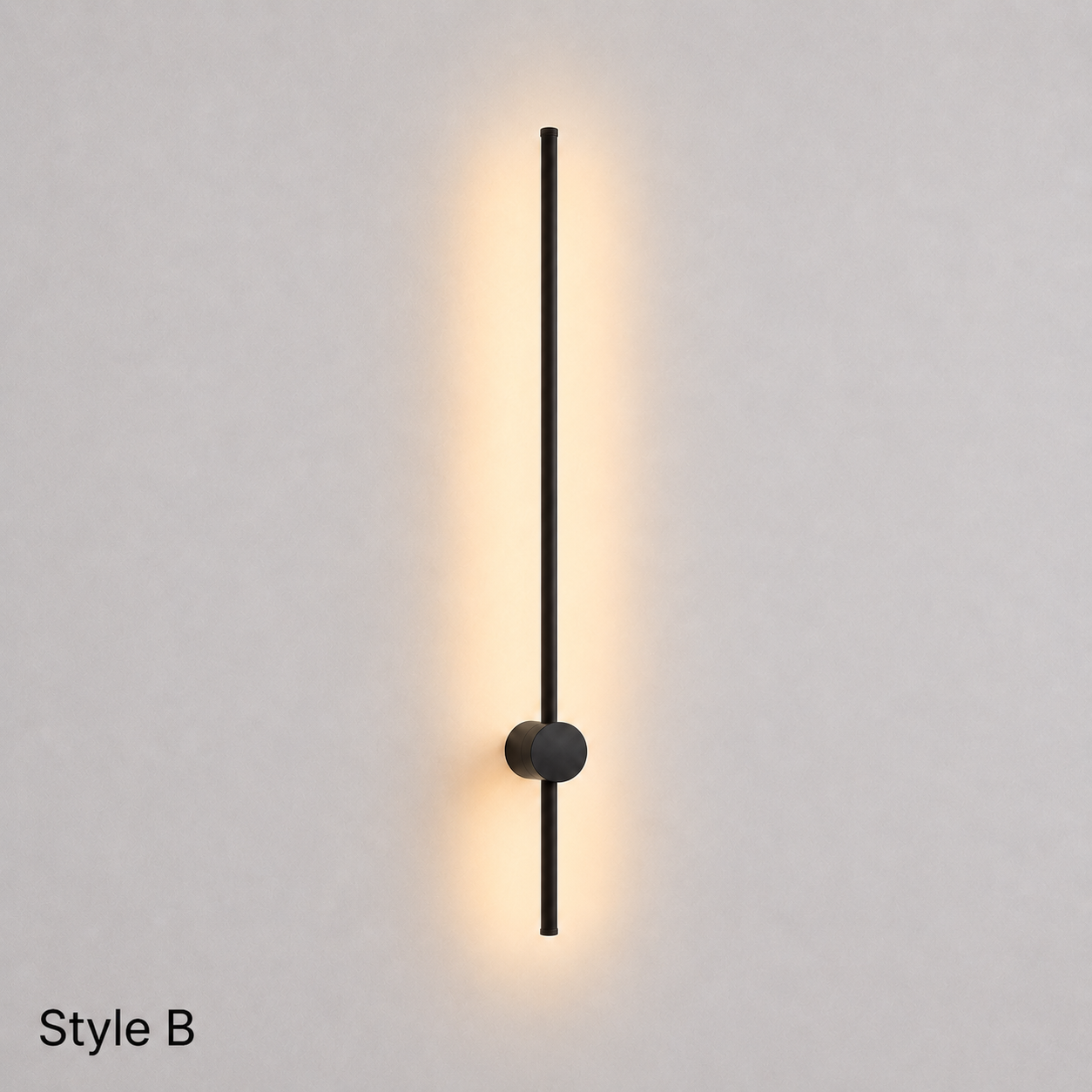 Outdoor Wall Sconces Long Strip IP65 Anti Rust 3000K 4500K 6000K Black Waterproof Linear Wall Mount Lighting for Porch Courtyard