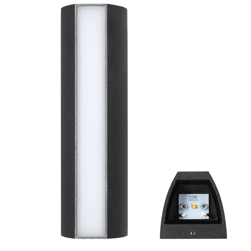 LED Outdoor Wall Light IP65 Waterproof Aluminum Sconces LED 4W Black Wall Lamp for Porch Garden Villa 110V 220V Sconce Luminaire