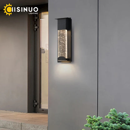 New LED Wall Lighting PIR Motion Sensor Crystal Outdoor IP65 Waterproof Street Lamp for Balcony Garden 96V 220V Sconce Luminaire