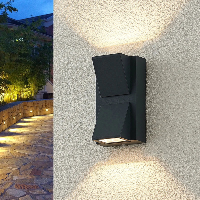 Modern LED Outdoor Aluminum IP65 Waterproof Mounted Wall Lightings 5W 10W Garden porch Sconce Light 110V 220V Sconce Luminaire