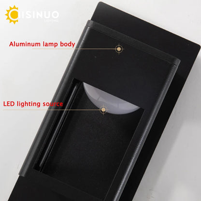 IP67 Waterproof Outdoor LED Wall Lighting Motion Sensor Aluminum Black Bronze Garden porch Sconce Light 96V220V Sconce Luminaire