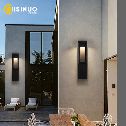 IP67 Waterproof Outdoor LED Wall Lighting Motion Sensor Aluminum Black Bronze Garden porch Sconce Light 96V220V Sconce Luminaire