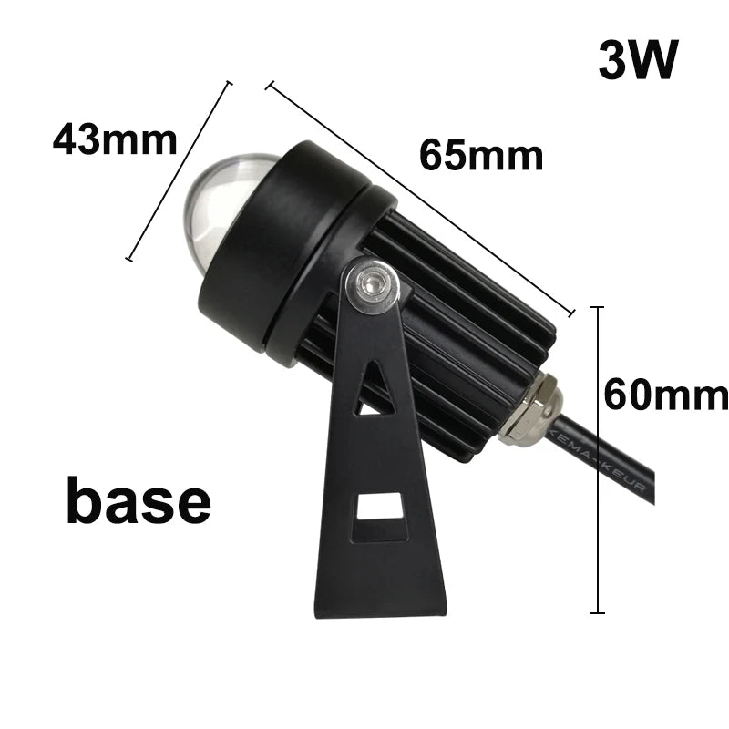 Outdoor LED Spotlight Waterproof IP65 Wall Lamp Narrow Beam Angle LED Floodlight 3W 10W Spot Lamp Long Distance Wall Washer Lamp