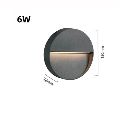 LED Outdoor Surface Mounted Wall Lamp IP65 Waterproof Step Light for Garage Basement Channel Passage Entrance Stairs 110V 220V