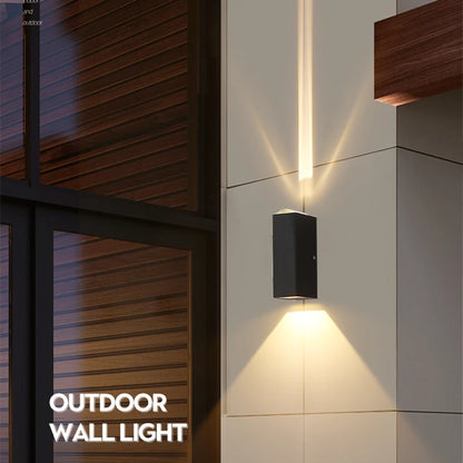 6W 10W 20W Outdoor LED Wall Lights Up and Down Narrow Beam COB Aluminium Wall Sconces Porch Light Garden Waterproof Spotlight