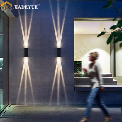 Outdoor waterproof double-headed LED wall washer light aisle corridor stairs a beam of light exterior wall door wall light