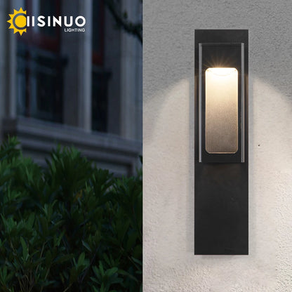 IP67 Waterproof Outdoor LED Wall Lighting Motion Sensor Aluminum Black Bronze Garden porch Sconce Light 96V220V Sconce Luminaire