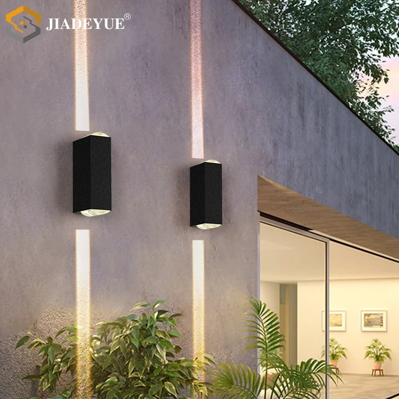 Outdoor waterproof double-headed LED wall washer light aisle corridor stairs a beam of light exterior wall door wall light