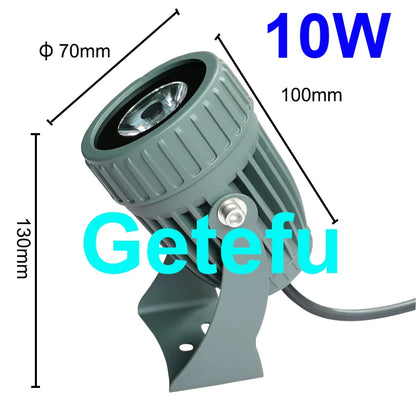 Outdoor LED Spotlight Waterproof IP65 Wall Lamp Narrow Beam Angle LED Floodlight 3W 10W Spot Lamp Long Distance Wall Washer Lamp