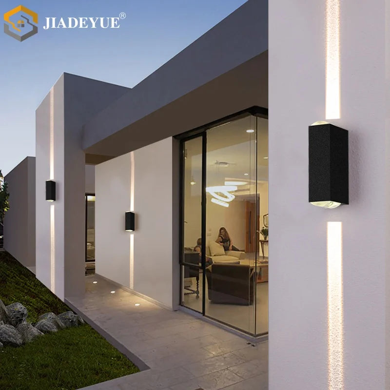 Outdoor waterproof double-headed LED wall washer light aisle corridor stairs a beam of light exterior wall door wall light