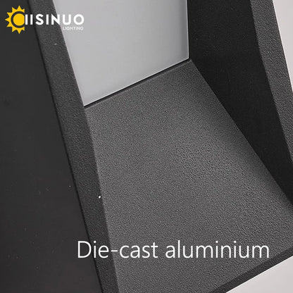 Waterproof Outdoor PIR Sensor Wall Light Durable Aluminum Housing Lamp Garden Courtyard Lighting for Porch Pathway Balcony Decor