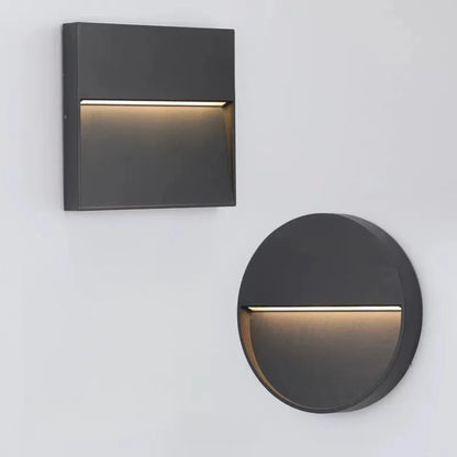 LED Outdoor Surface Mounted Wall Lamp IP65 Waterproof Step Light for Garage Basement Channel Passage Entrance Stairs 110V 220V